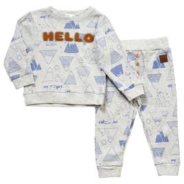 Baby Boy (NB-9M) Emily & Oliver Hello Mountains Pants Set