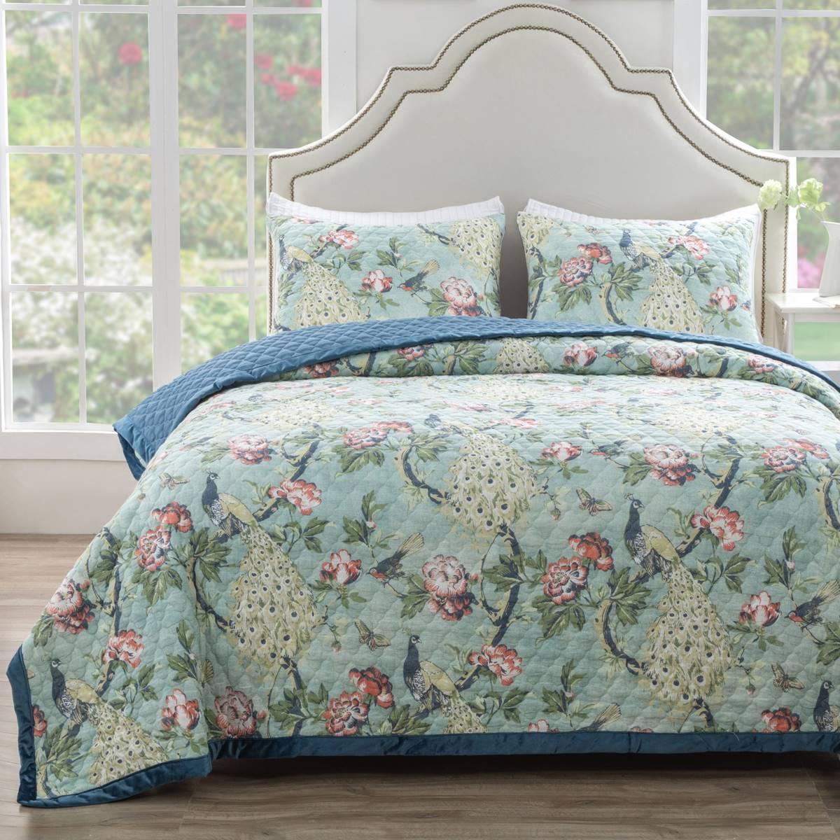 Greenland Home Fashions™ Pavona Enchanted Garden Quilt Set