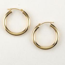 Candela 14kt. Yellow Gold Hoop Earrings