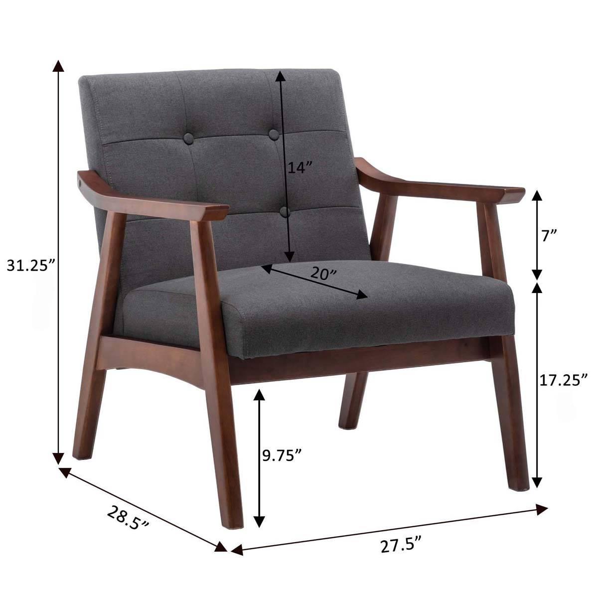 Convenience Concepts Take a Seat Natalie Linen Accent Chair