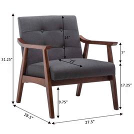 Convenience Concepts Take a Seat Natalie Linen Accent Chair