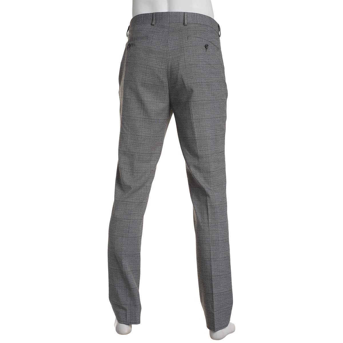 Mens Kenneth Cole® Plaid Pants - Grey
