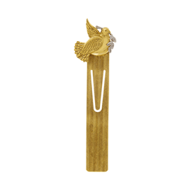 Symbols of Faith Gold-Tone inMessenger of Peacein Dove Bookmark