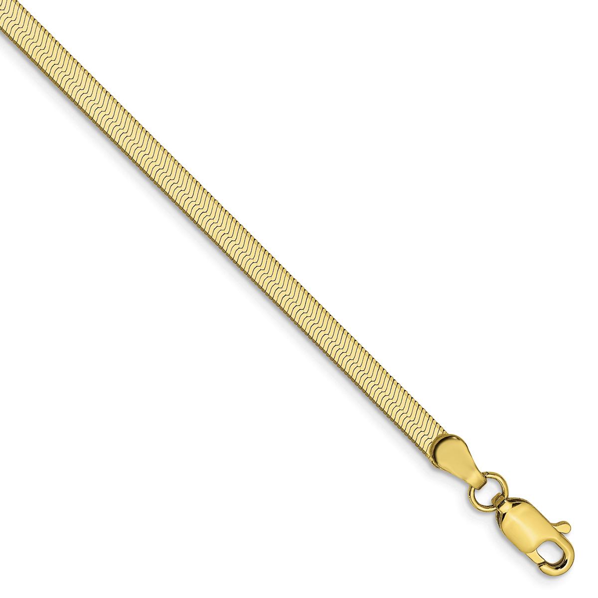Unisex Gold Classics™ 10kt. 3.0mm 20in. Silky Herringbone Chain