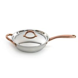 BergHOFF Ouro Stainless Steel 10in. Deep Skillet w/ Lid