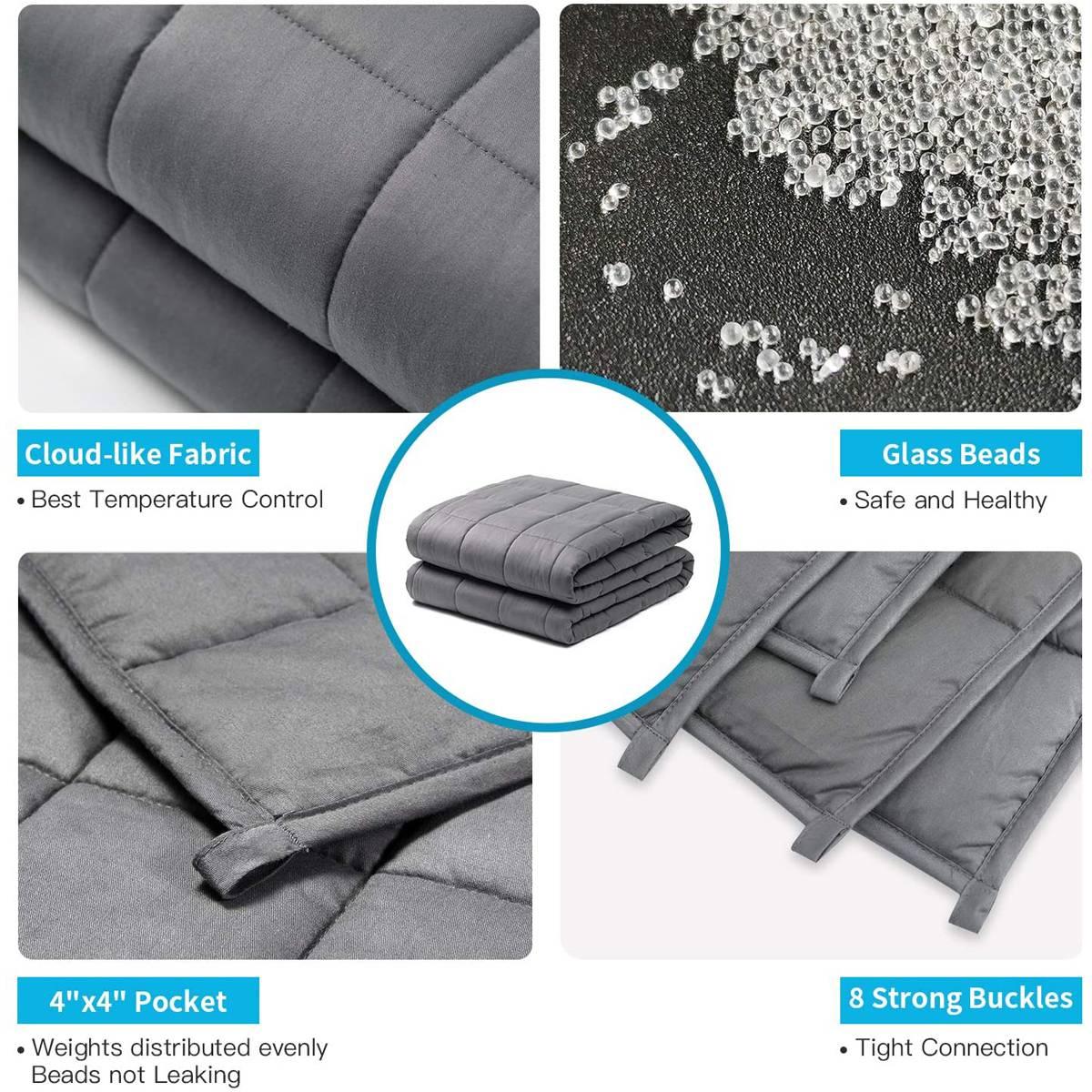 Kathy Ireland 12lbs. Weighted Blanket with Glass Beads
