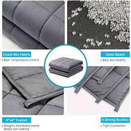 Kathy Ireland 12lbs. Weighted Blanket with Glass Beads