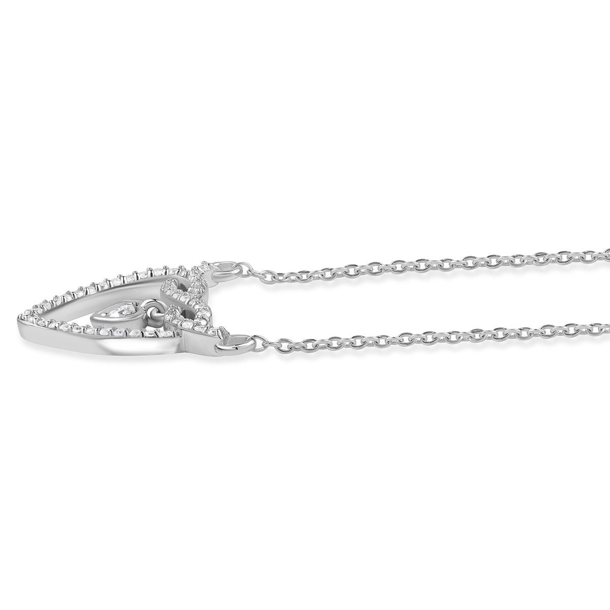 Nova Star® 1/5ctw. Lab Grown Diamond Heart Necklace