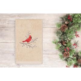 Linum Home Textiles Christmas Cardinal Hand Towel