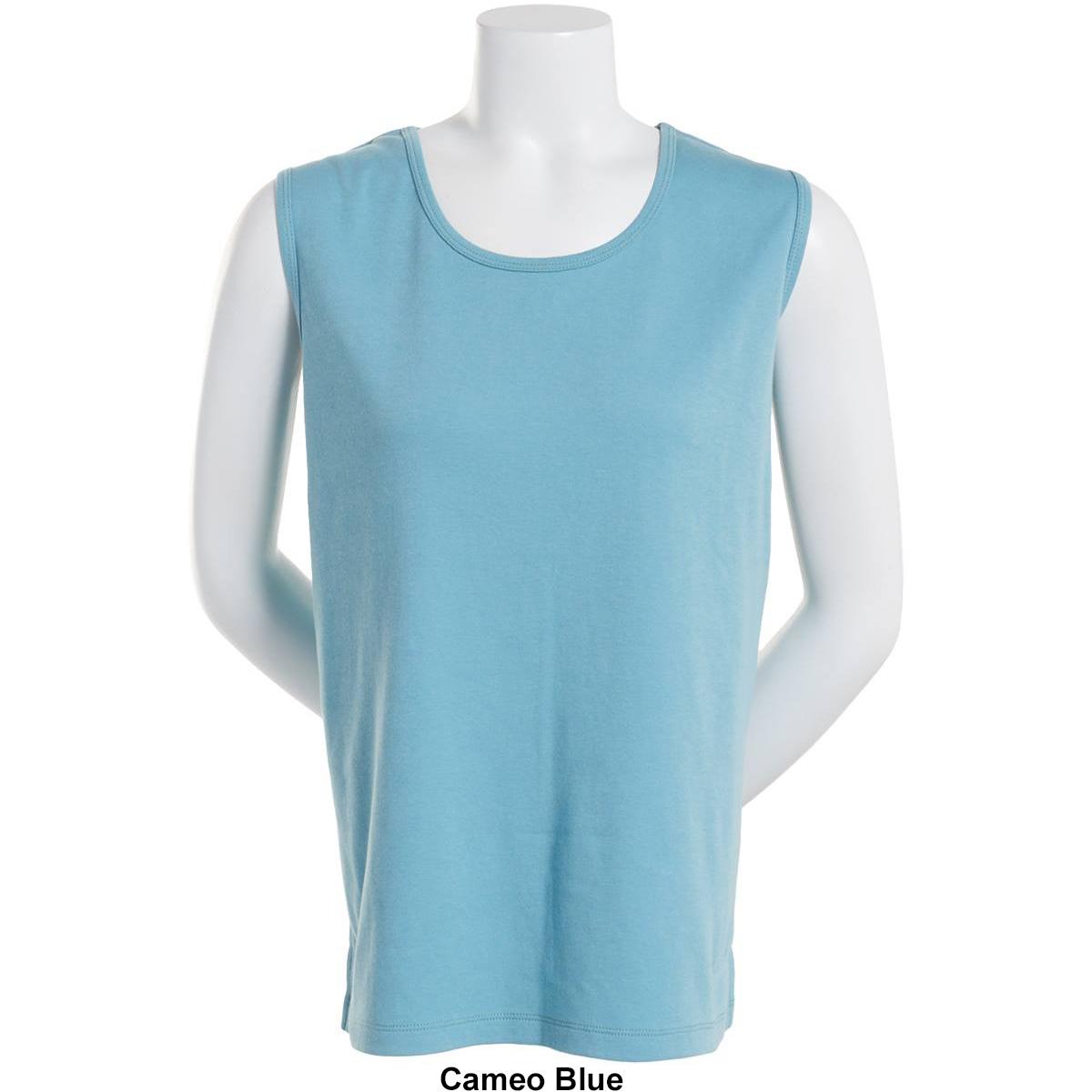 Plus Size Hasting &amp; Smith Basic Solid Round Neck Tank Top