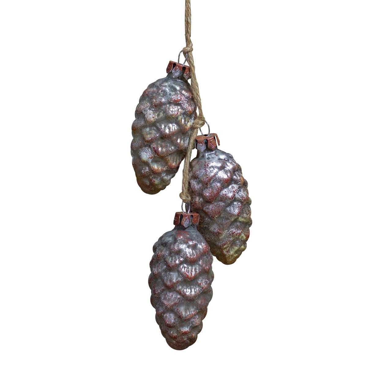 Northlight Seasonal Rust Mercury Christmas Pine Cone Ornament