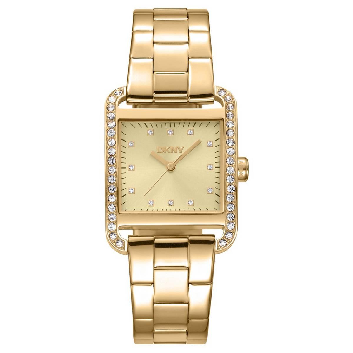 Womens DKNY City Glitz Champagne Dial Watch - DK1L003M0025