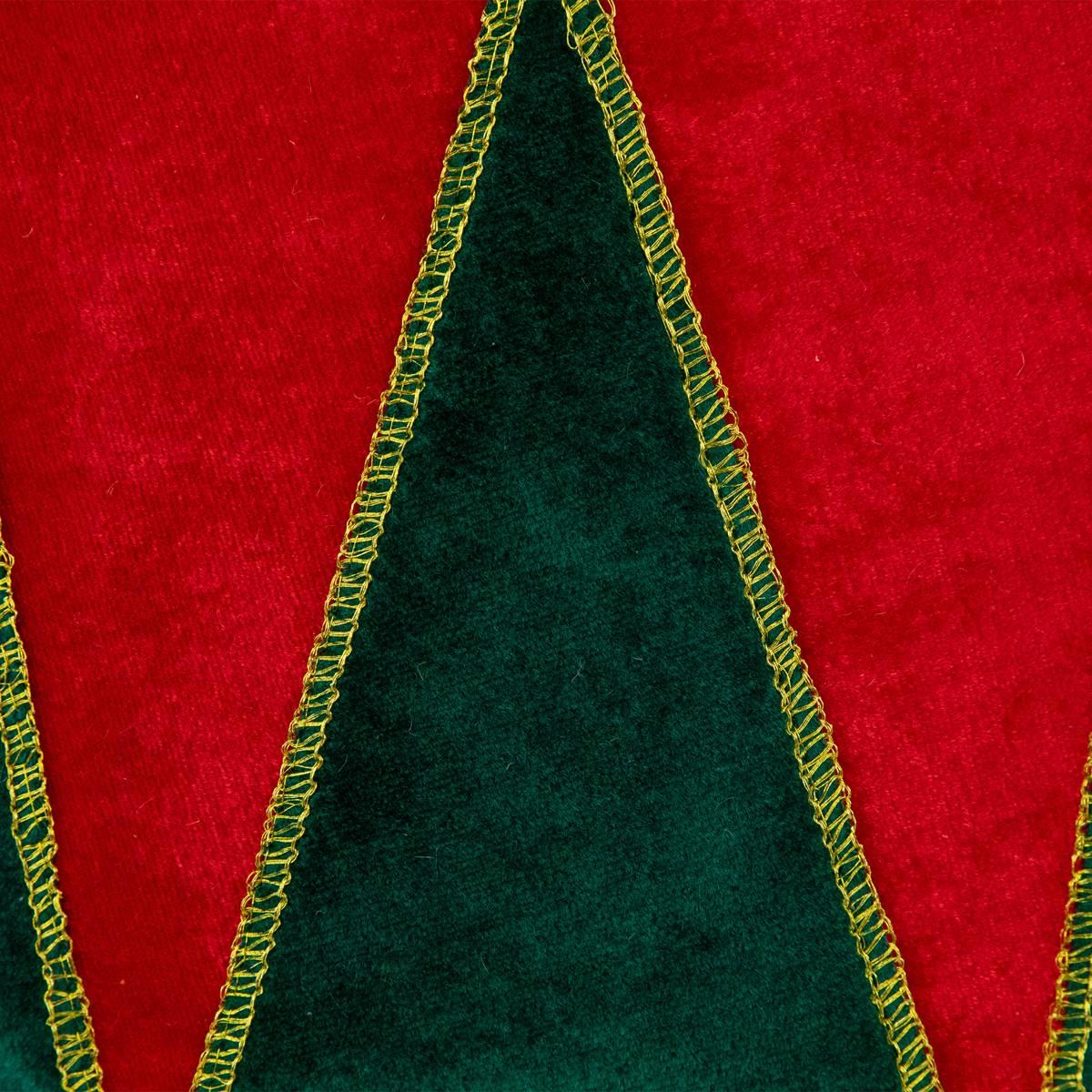 Northlight Seasonal 25in. Red and Green Christmas Tree Collar