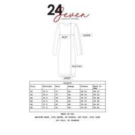 Plus Size 24/7 Comfort Apparel 3/4 Sleeve Drape Front Wrap Dress