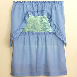 Stacey Solid Kitchen Curtains