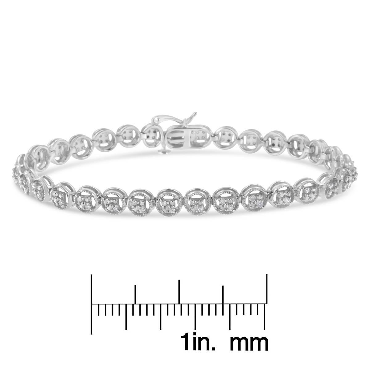 Diamond Classics™ 1/4ctw. Diamond Circle Frame Tennis Bracelet