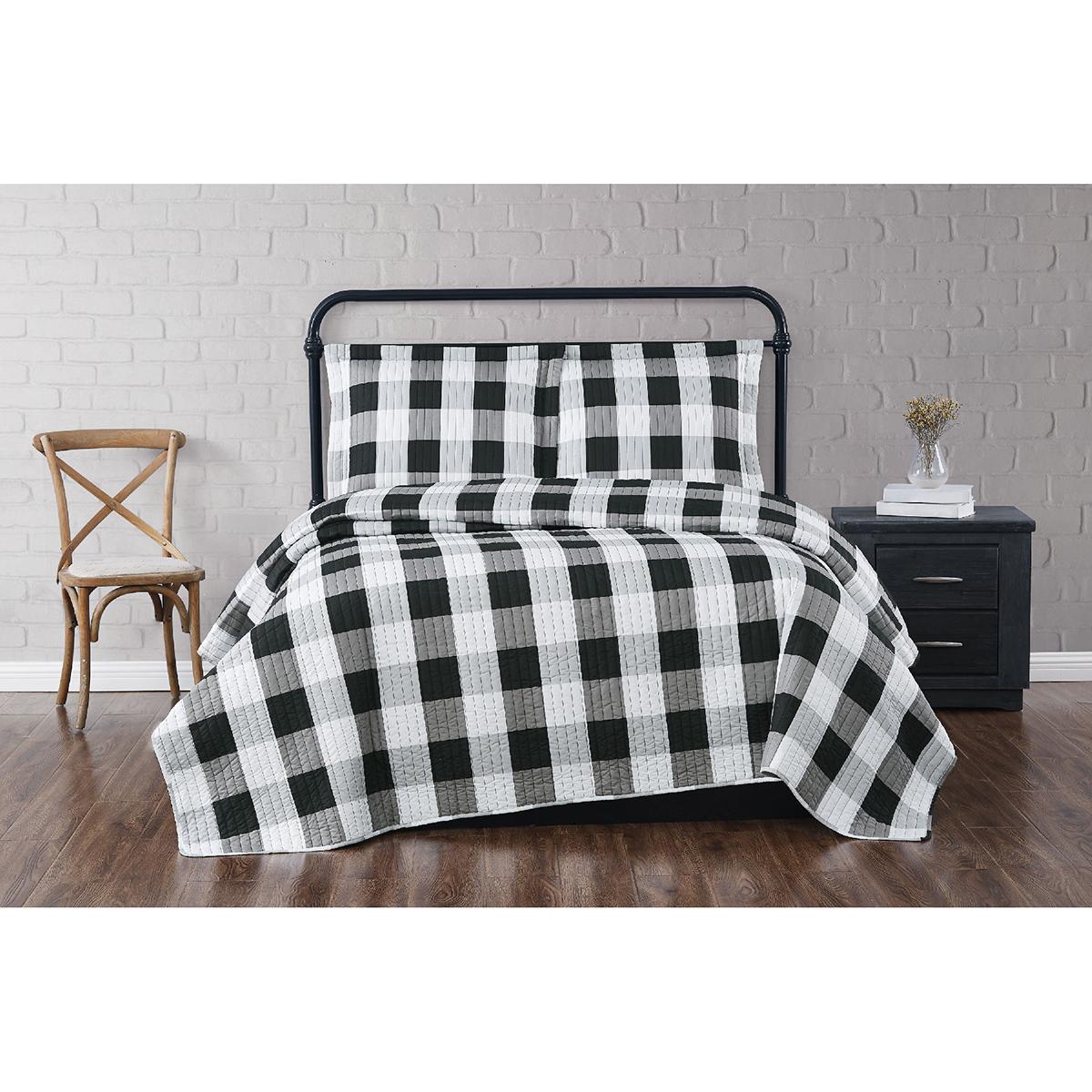 Truly Soft Everyday Buffalo Plaid Quilt Set