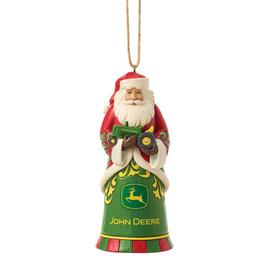 Jim Shore Heartwood Creek Santa w/ Tractor Christmas Ornament