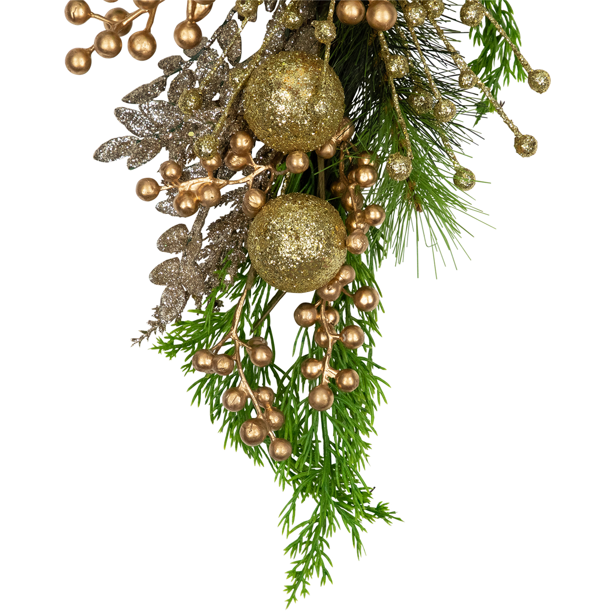 Northlight 25in. Ornaments & Berries Glittered Christmas Swag