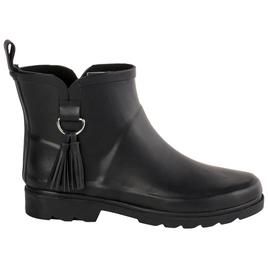 Womens Capelli New York Ankle Rain Boots with Tassels