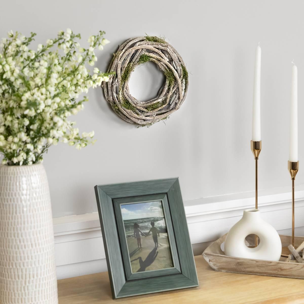 Northlight Seasonal Twig & Moss Artificial Spring Wreath