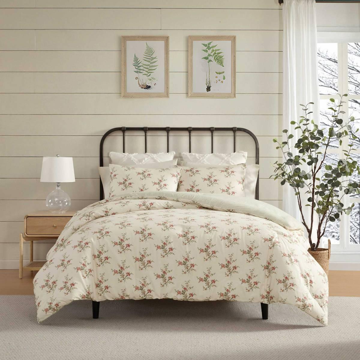 Laura Ashley Jessika Cotton Flannel Comforter Set