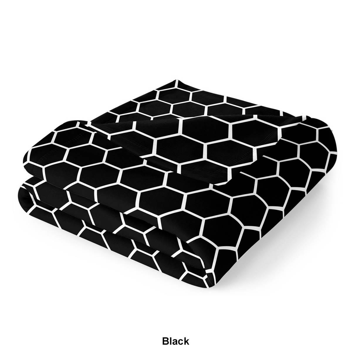 Spirit Linen Home™ Velvet Plush Honeycomb Throw Blanket