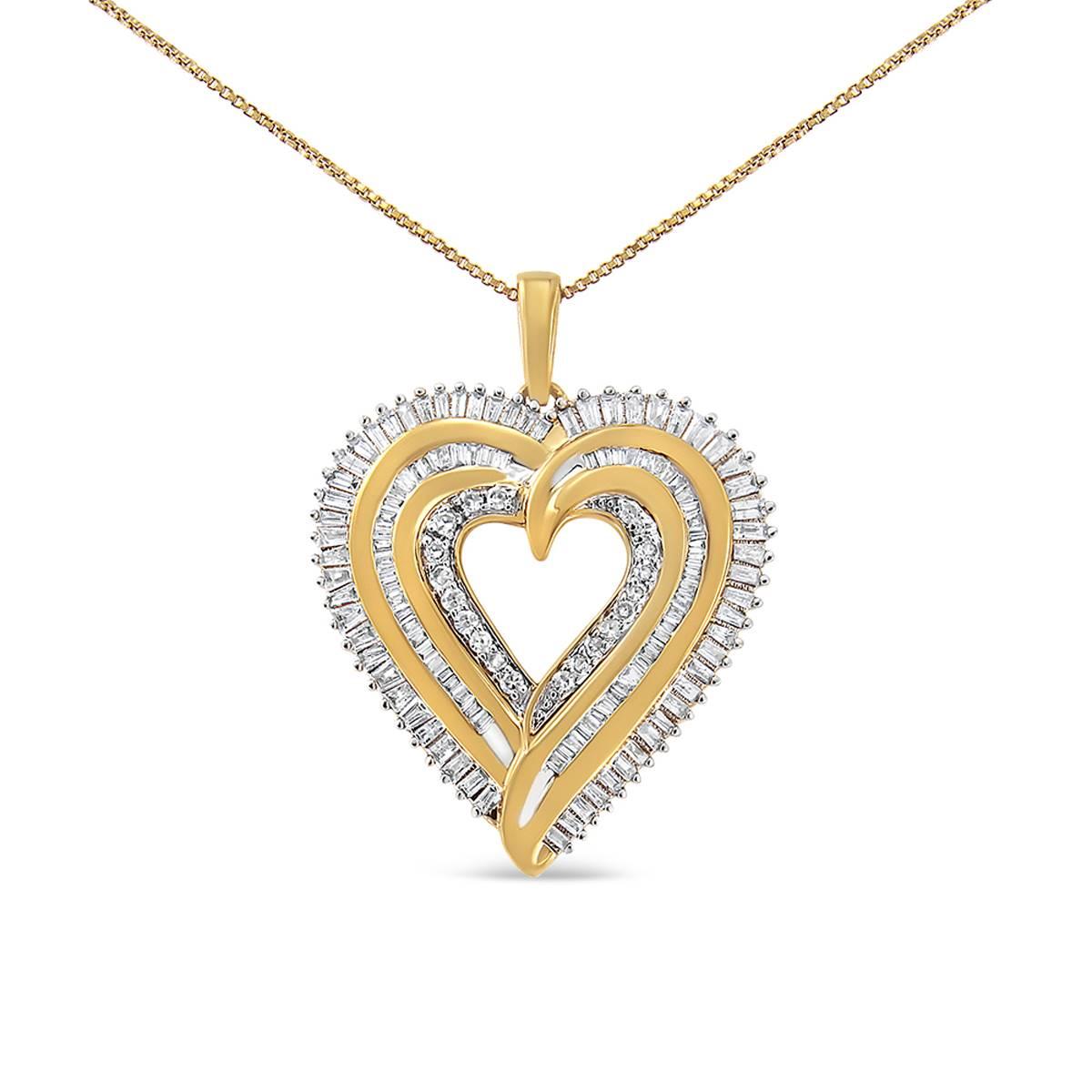 Haus of Brilliance Sterling Silver Diamond Composite Pendant