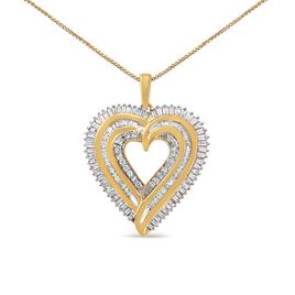 Haus of Brilliance Sterling Silver Diamond Composite Pendant