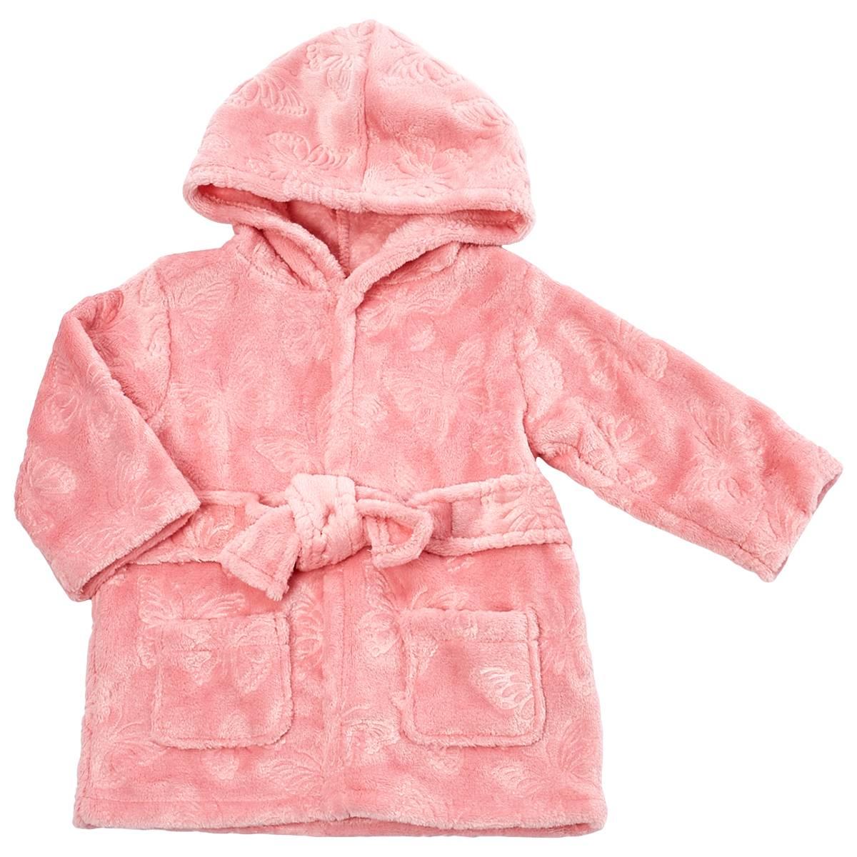 Baby Girl Little Celebrity(tm) Butterfly Print Robe W/Hood