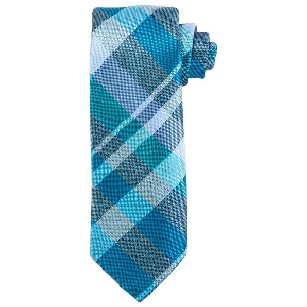 Mens Perry Ellis Tie - Cole Plaid