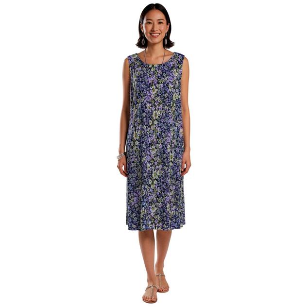 Plus Size Connected Apparel Floral Shift Dress with Pockets
