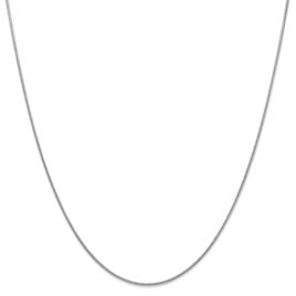 Unisex Gold Classics(tm) 1.4mm. 14k White Round Snake Chain Necklace