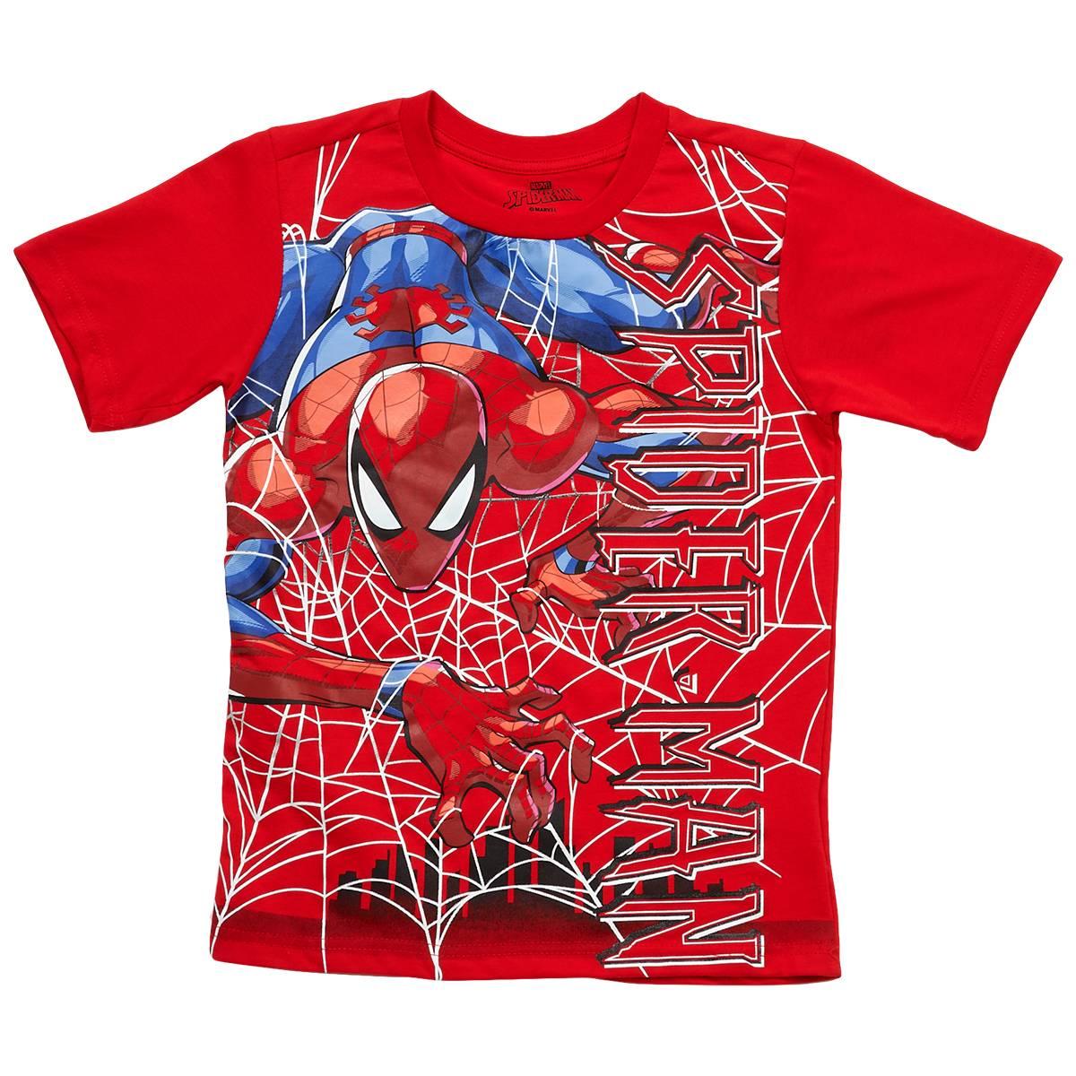 Boys (8-12) MARVEL Spider-Man Short Sleeve Tee - Red