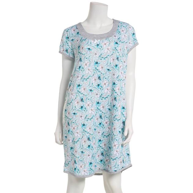 Womens René Rofé® Short Sleeve Floral Nightshirt