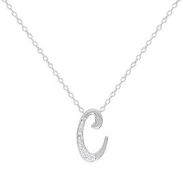 Accents by Gianni Argento Diamond Accent C Initial Necklace