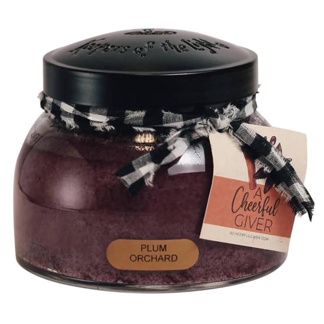 A Cheerful Giver® 22oz. Mama Plum Orchard Jar Candle