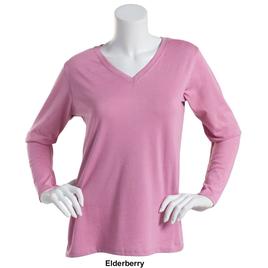 Womens Starting Point Super Soft V-Neck Long Sleeve Tee