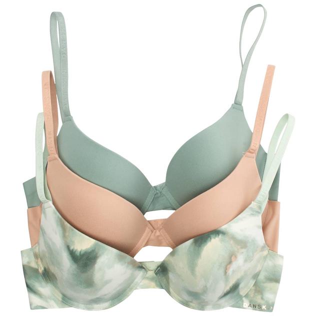 Womens Danskin 3pk. Bonded Brushed Micro Soft Lift Bras DS6611