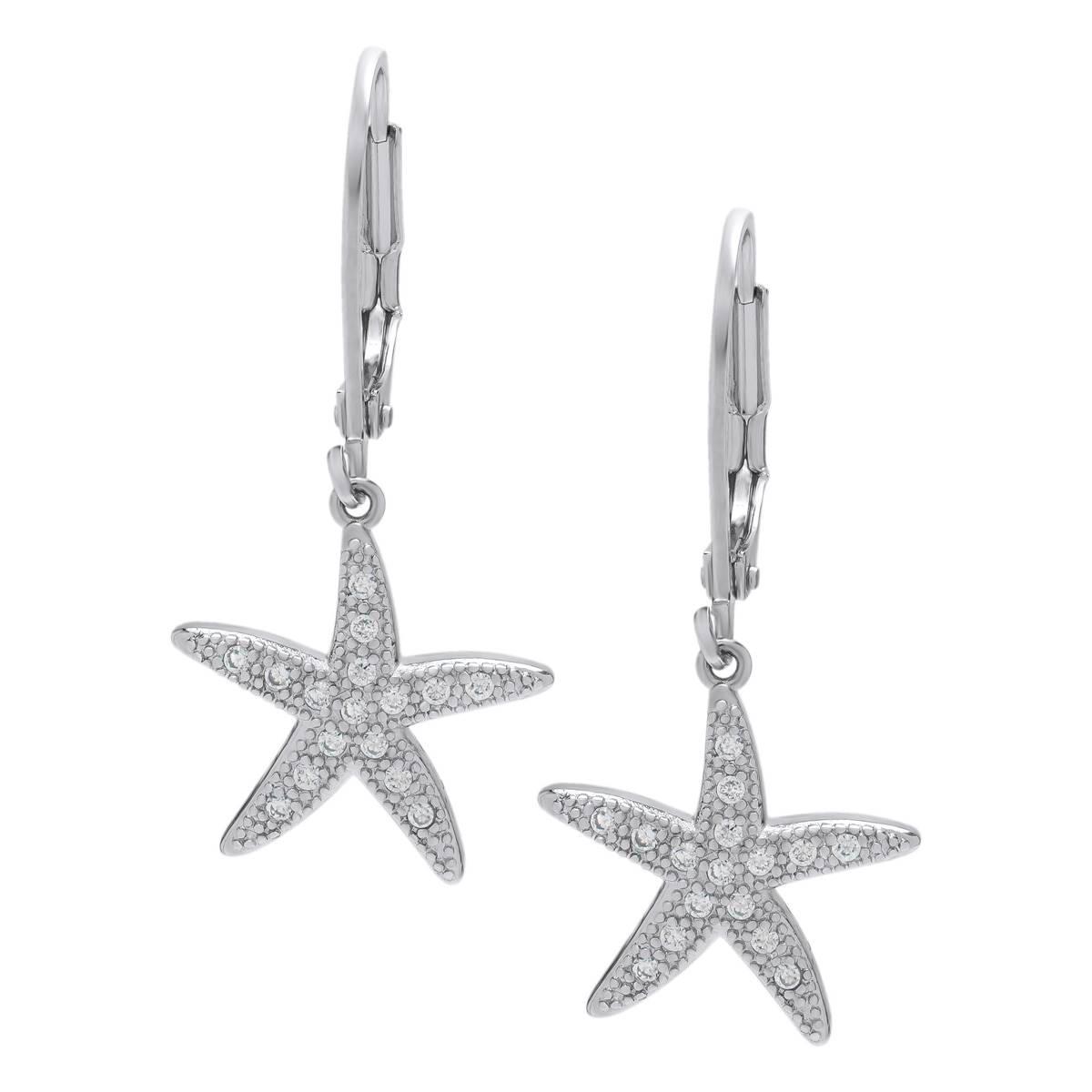Starfish Leverback Earrings