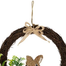 Northlight Seasonal Floral Grapevine & Bunny Easter Wreath