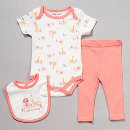 Baby Girl (NB-9M) baby views(R) 3pc. Family Bodysuit Set