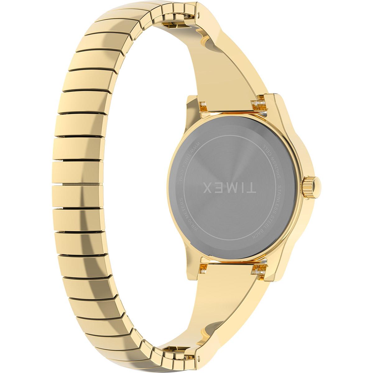 Womens Timex® Gold-Tone Semi-Bangle Watch - TW2Y39300JT