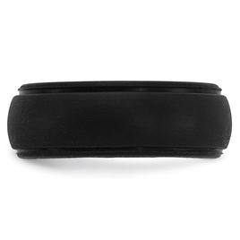 Mens Gentlemen''s Classics™ Black Silicone 8mm Wedding Band