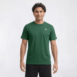 Mens Champion(R) Small Logo Tee