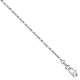 Gold Classics(tm) 10kt. White Gold 1mm 9in. Ankle Bracelet