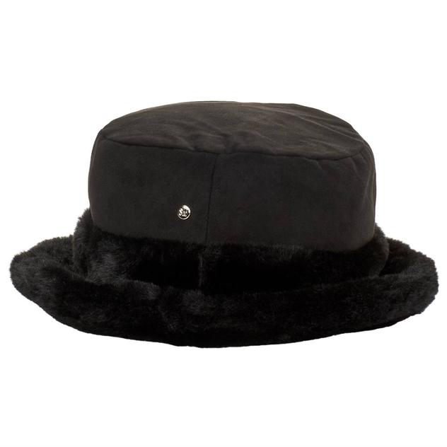 Womens Steve Madden Reverbile Faux Fur Shearling Bucket Hat