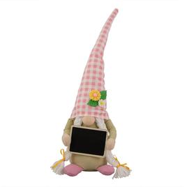 Northlight Seasonal Springtime Girl Gnome with Chalkboard