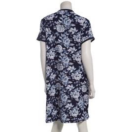 Womens René Rofé® Short Sleeve Ribbed Floral Nightshirt