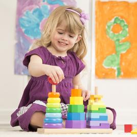Melissa &amp; Doug® Geometric Stacker Building Set